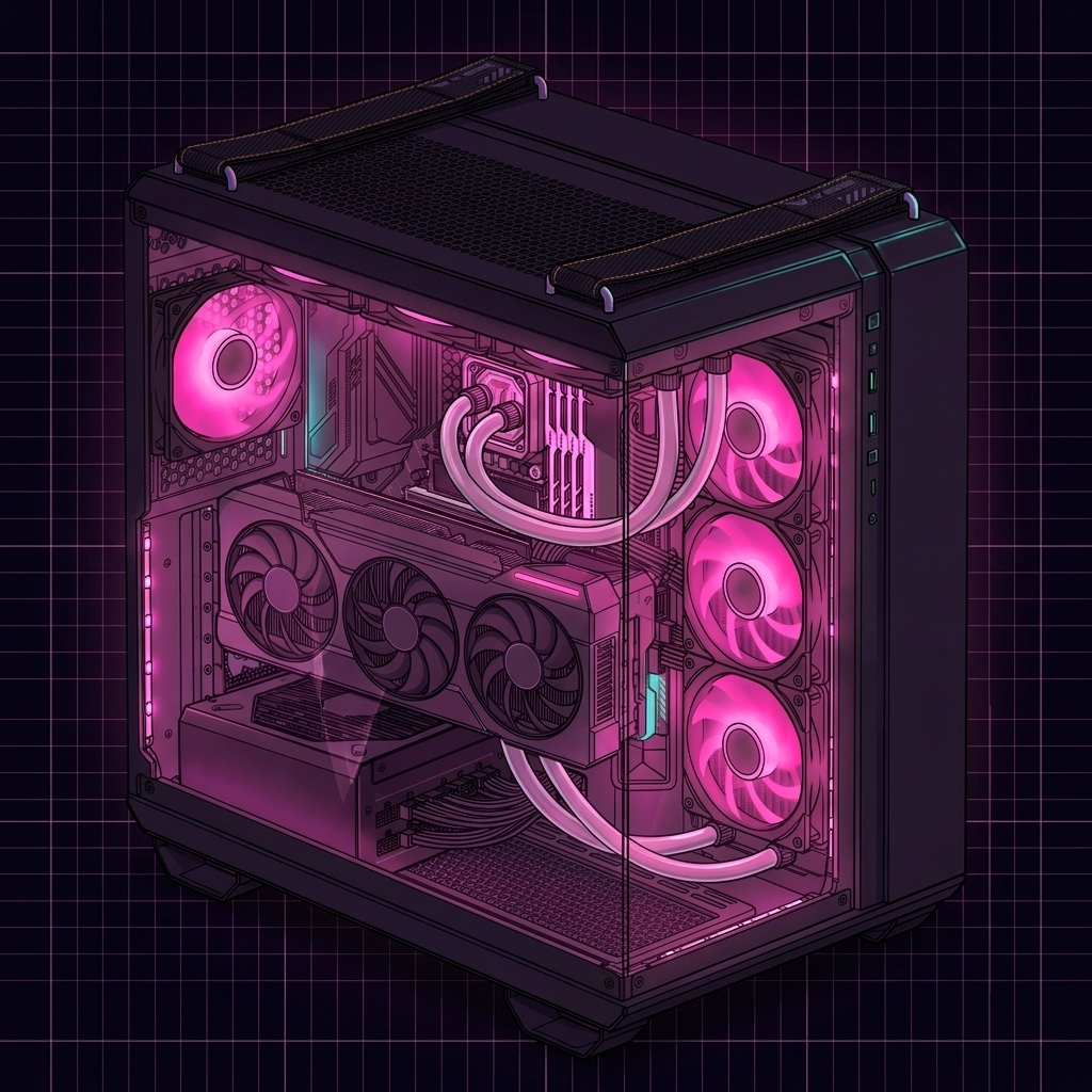 ASUS TUF Gaming GT502 Case Schematic