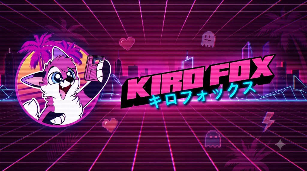 Kiro Fox Retro Synthwave Banner